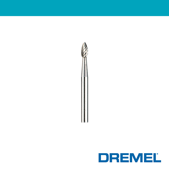 Dremel 9911 1/8" 3.2mm 尖橢形碳化鎢滾磨刀