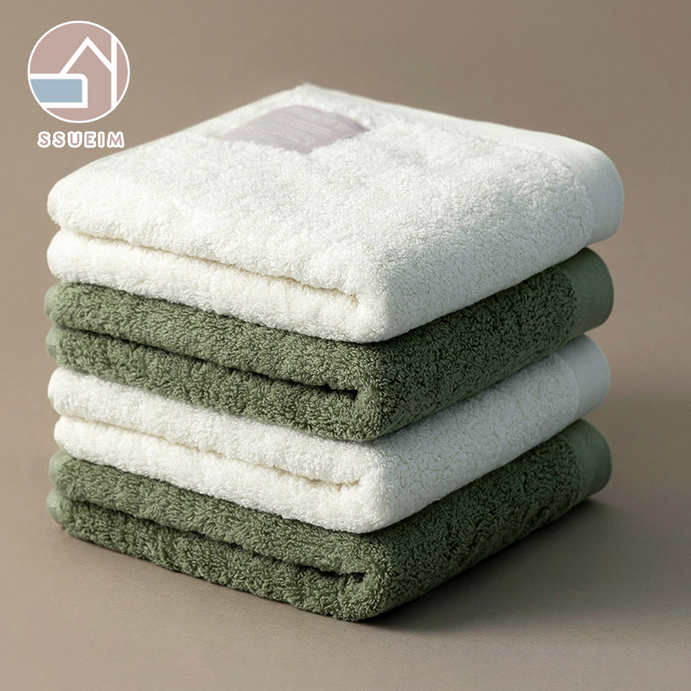 【韓國SSUEIM】韓國製100%純棉飯店毛巾禮盒4件組40x80cm-FOREST款