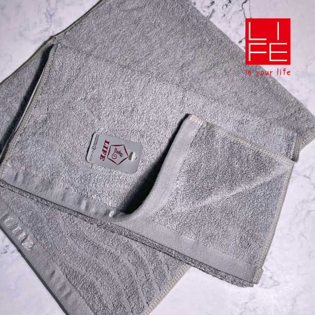 【LIFE 來福牌】舒適風情波浪毛巾(灰)6入包