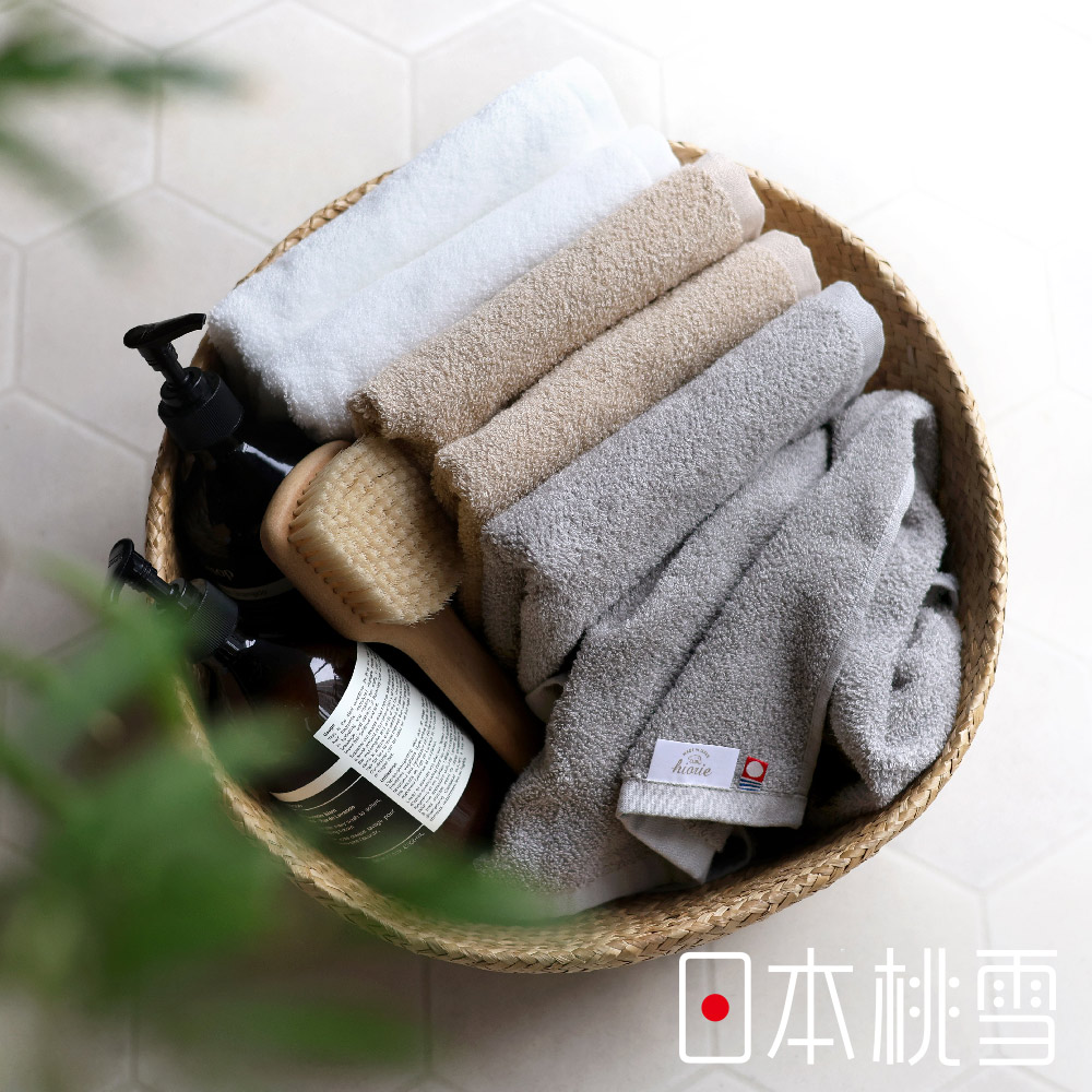 [日本桃雪 今治輕薄速乾簡約風毛巾超值兩件組