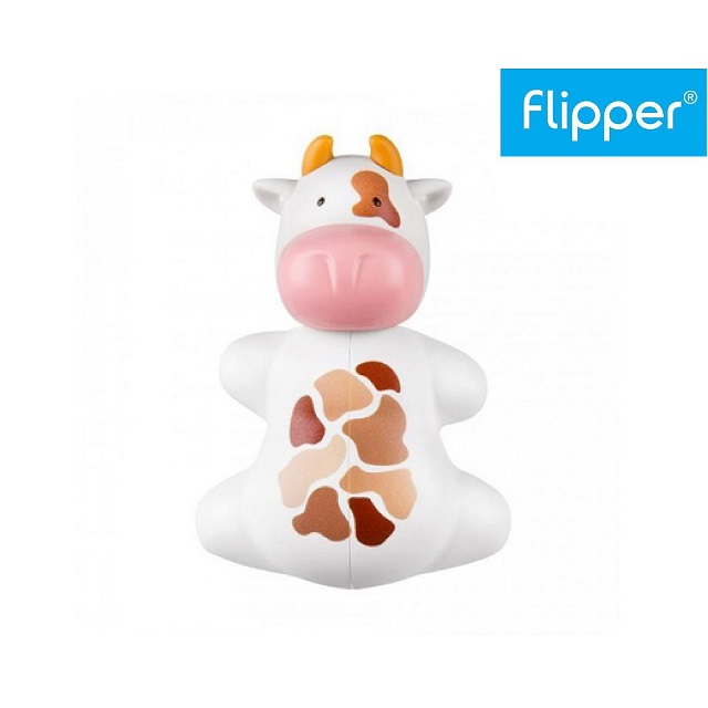 Flipper 趣味動物專利牙刷架--乳牛