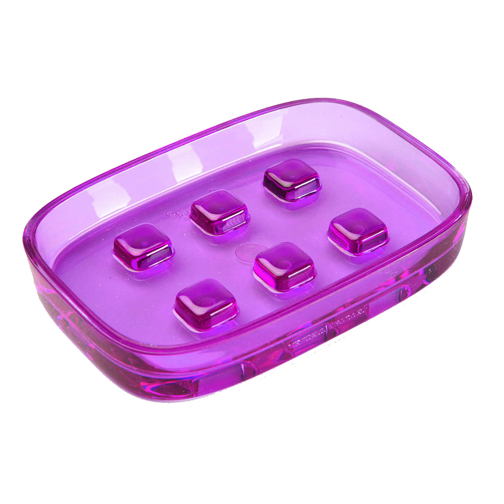 VERSA 晶透肥皂盒(紫紅)
