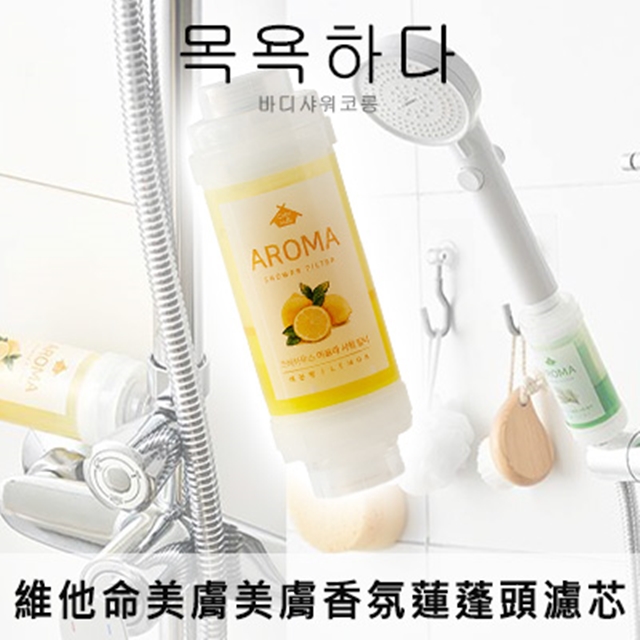 韓國進口維他命美膚香氛洗澡沐浴蓮蓬頭濾芯