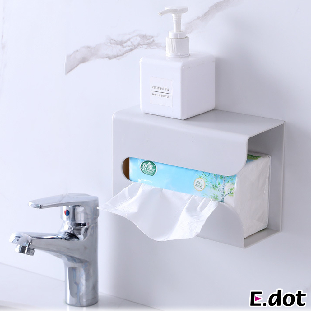 【E.dot】簡約黏貼式紙巾架