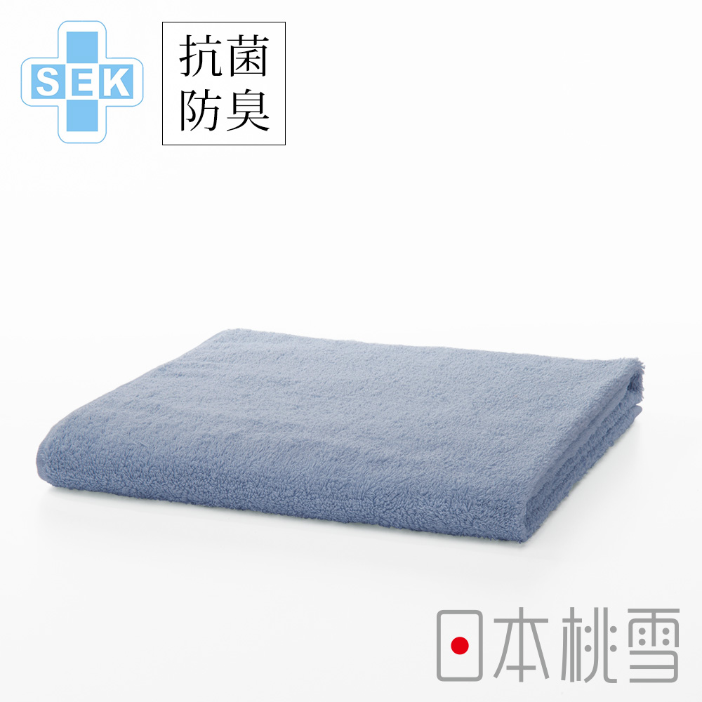 日本桃雪SEK抗菌防臭運動大毛巾(煙藍色)