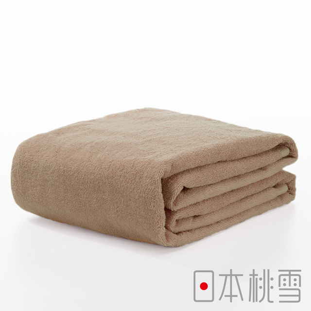 日本桃雪飯店超大浴巾(淺咖啡色)