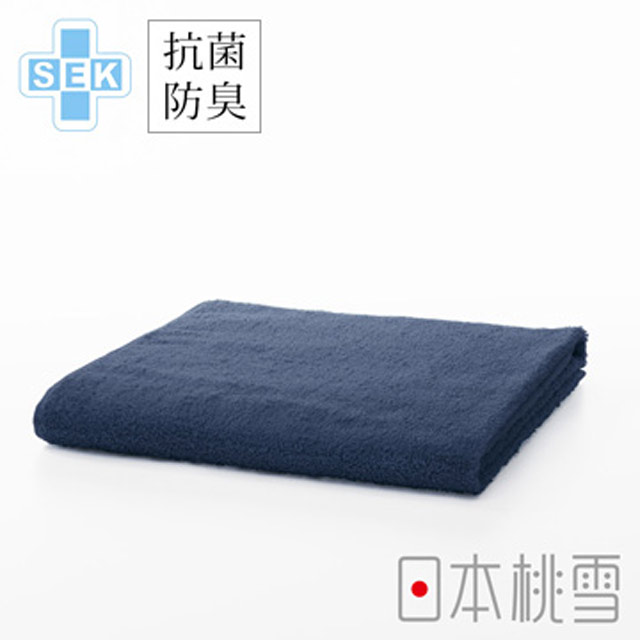 日本桃雪SEK抗菌防臭運動大毛巾(靛藍色)