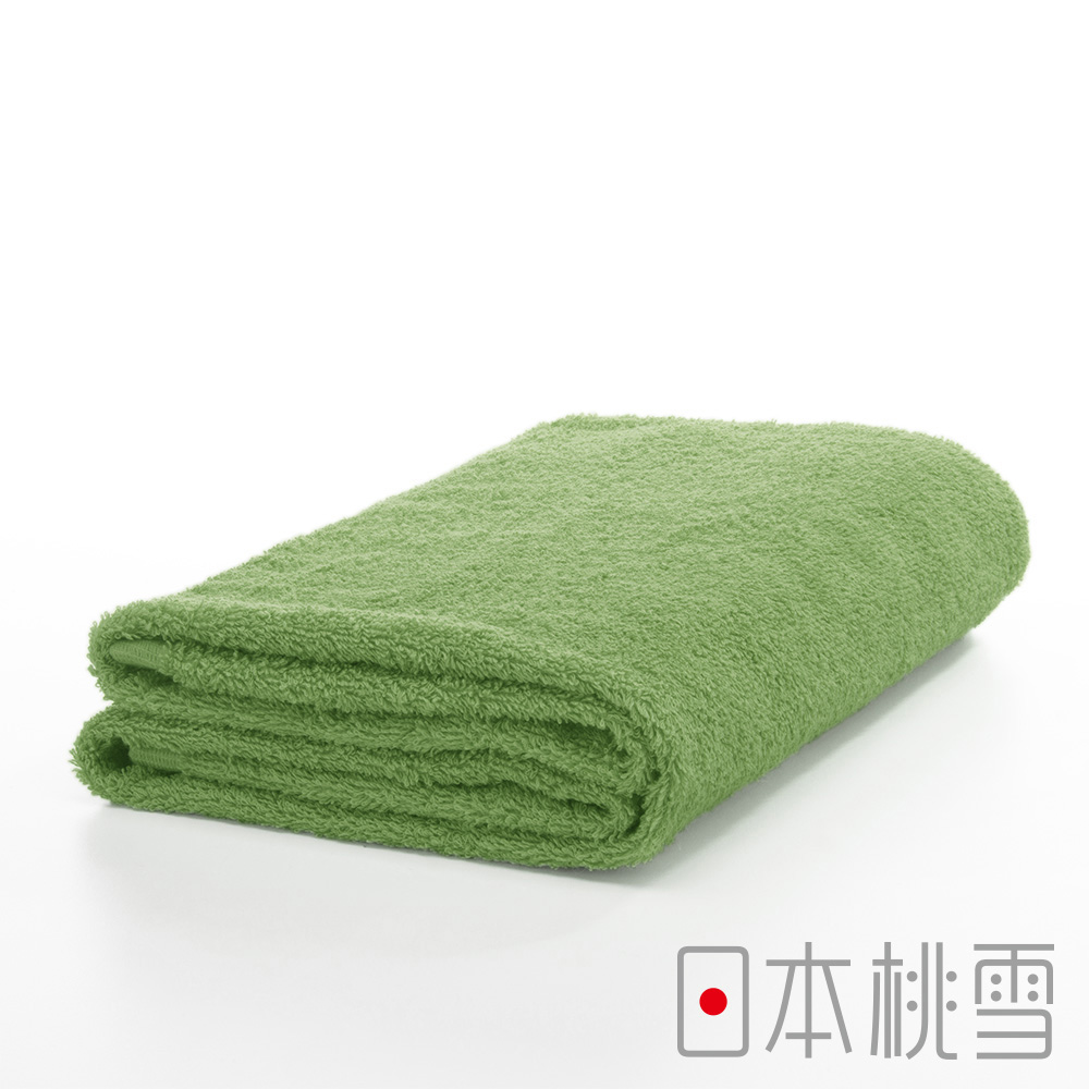 日本桃雪精梳棉飯店浴巾(茶綠)
