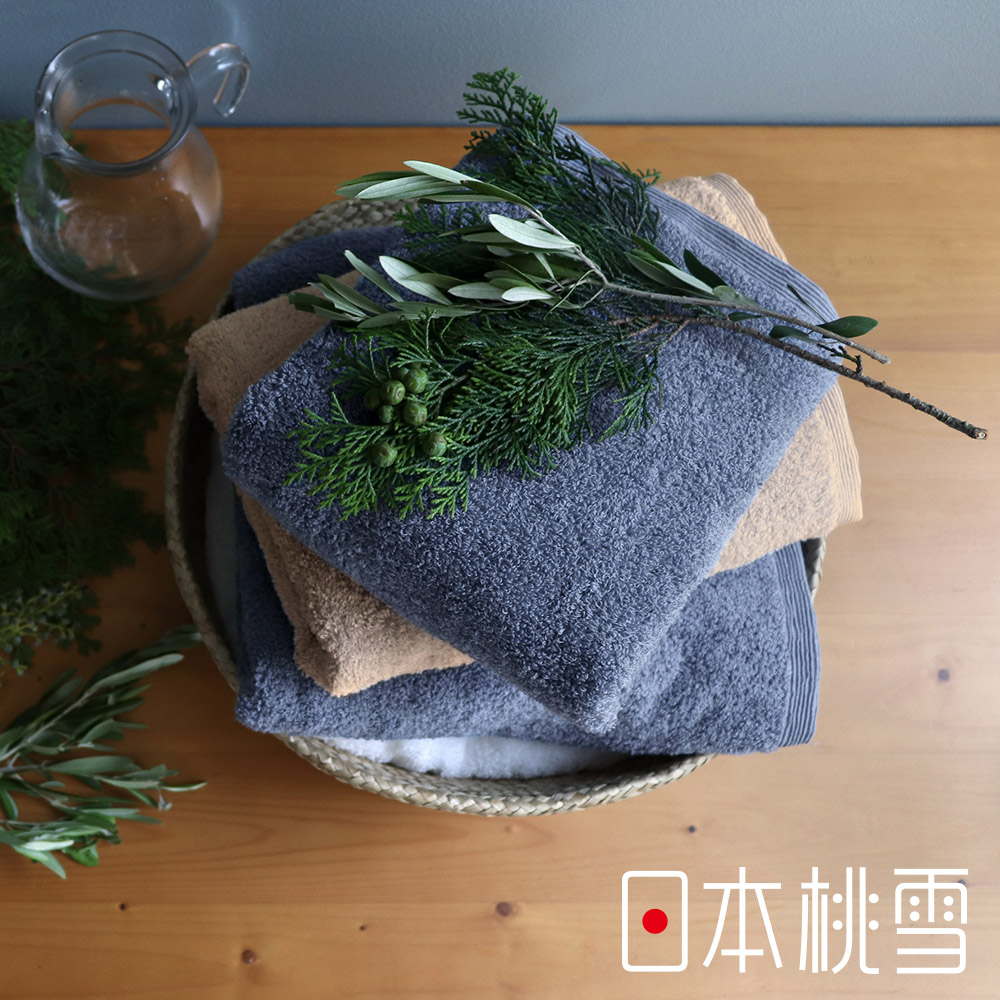 【日本桃雪】sensui Yu抗菌防臭檜木萃取精梳棉方巾-多色任選