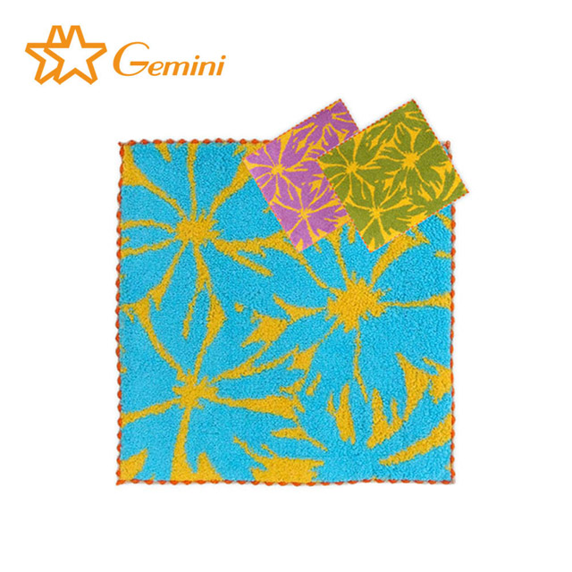 【Gemini 双星毛巾】夏威夷花朵小方巾(超值6入組)