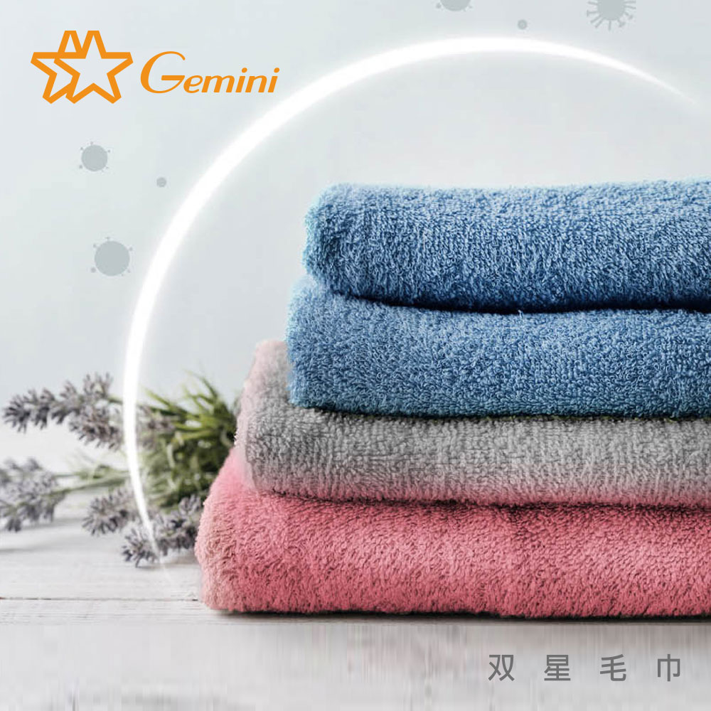 【Gemini 双星毛巾】Gemini抗菌機能毛巾-毛巾二入組