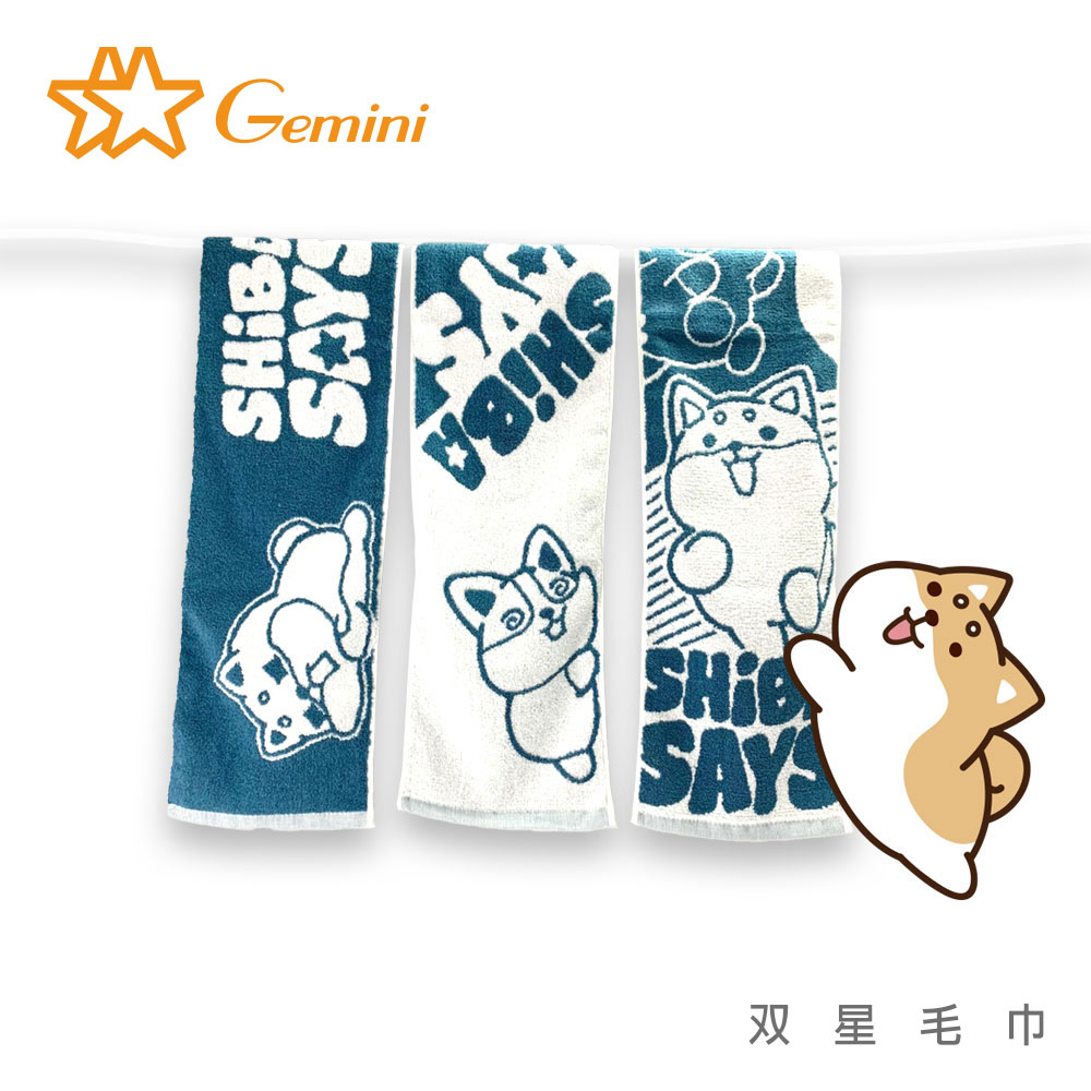 【Gemini 雙星】柴語錄獨家授權運動毛巾(超值二入組)