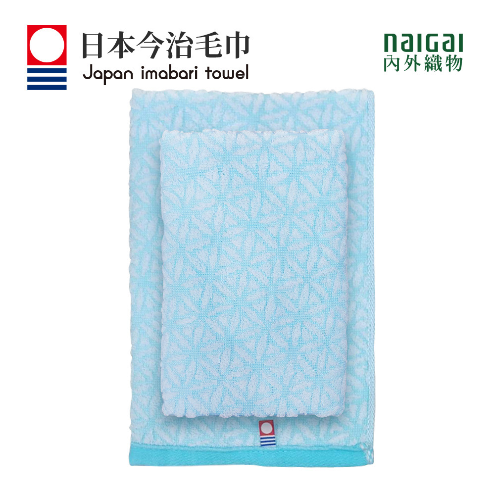 日本製今治認證純棉32*75CM毛巾-閃爍星 藍(220BL野)