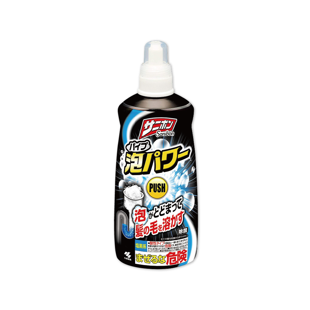 日本小林製藥-強效去油溶解毛髮疏通排水口泡沫清潔劑400ml/瓶