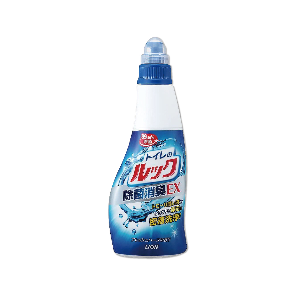 日本LION獅王-衛浴消臭EX馬桶清潔劑450ml/曲線藍瓶
