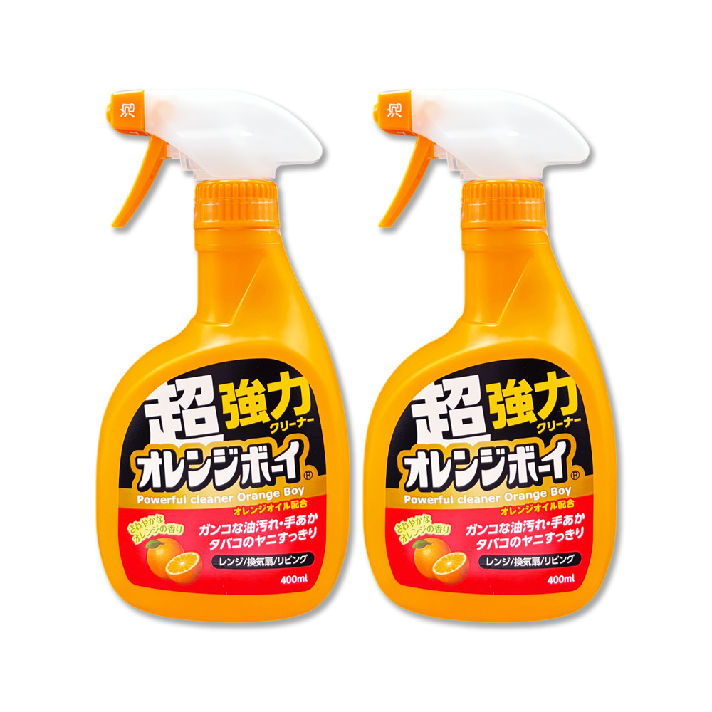 (2瓶)日本第一石鹼-Orange Boy強力橘油萬用泡沫噴霧清潔劑400ml/橘瓶