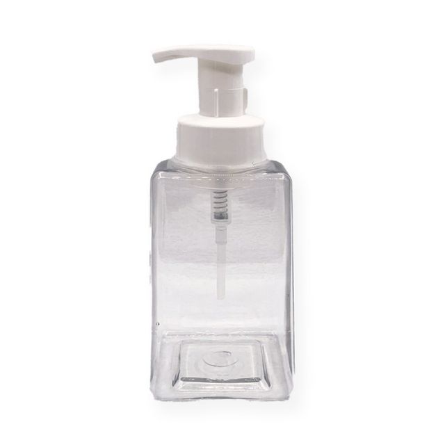 潔面慕斯分裝瓶 方形 洗手液瓶 450ml (3入/組)