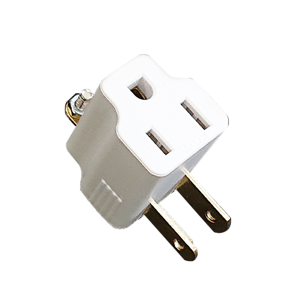 【明家Mayka】SL-175 3轉2轉接器90度 變換插頭4入組(3P轉2P新安規1650W防火材質)