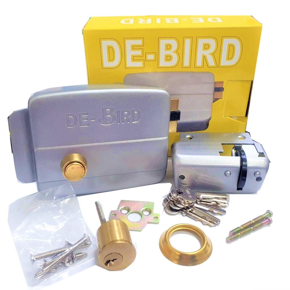 【電鎖】DE BIRD 第一鳥 (正鎖) 銅頭 大門鎖 內開大門電鎖 內拉門鎖 鐵門鎖 安全鎖