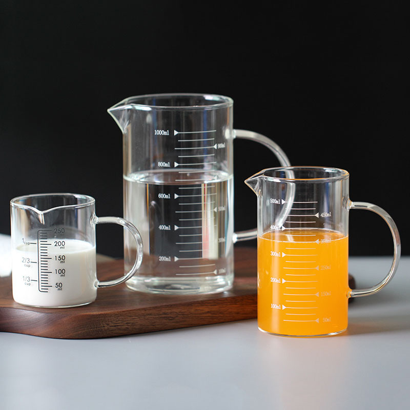 EconLife ◤高硼矽玻璃量杯◢ 350ML刻度量杯 把手量杯 烘培烹飪(J60-013-01)
