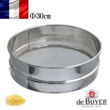 法國【de Buyer】畢耶烘焙 不鏽鋼烘焙粉篩網30cm