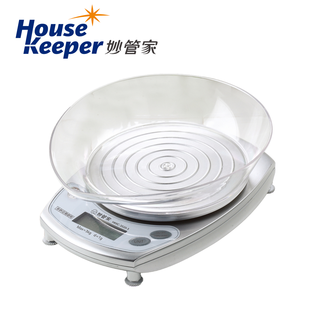 妙管家 電子調理秤3KG HKKC-2020-3