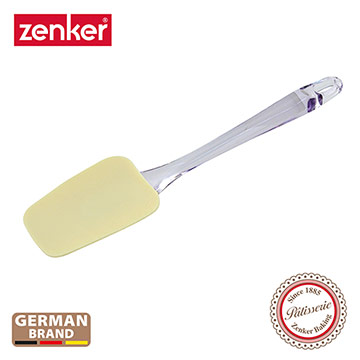德國Zenker 半透明柄矽膠弧形刮刀(26cm)
