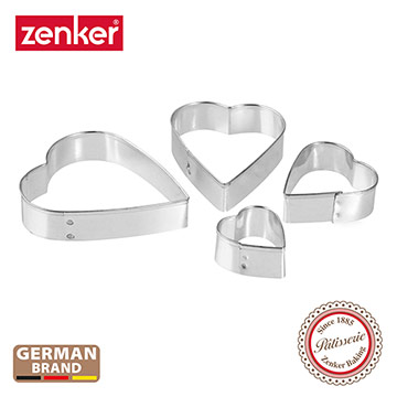 德國Zenker 心型餅乾模四件組