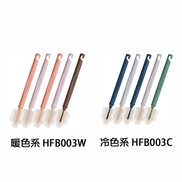 正韓 hibee 極柔細水壺/杯子/保溫瓶/奶瓶 萬用海綿刷(5入組) 雲朵款 HFB003