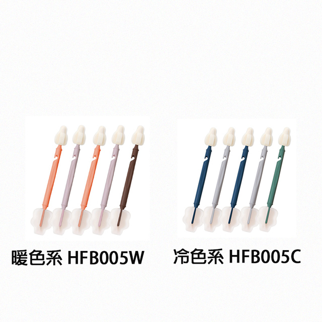 正韓 hibee 極柔細水壺/杯子/保溫瓶/奶瓶 雙面萬用海綿刷(5入組) 雙頭雲朵海綿刷+海綿隙縫刷 HFB005
