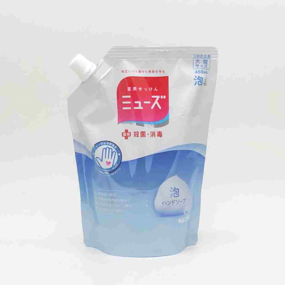 日本 MUSE 地球製藥 泡沫洗手液補充包450ml-皂香(白)(0579)