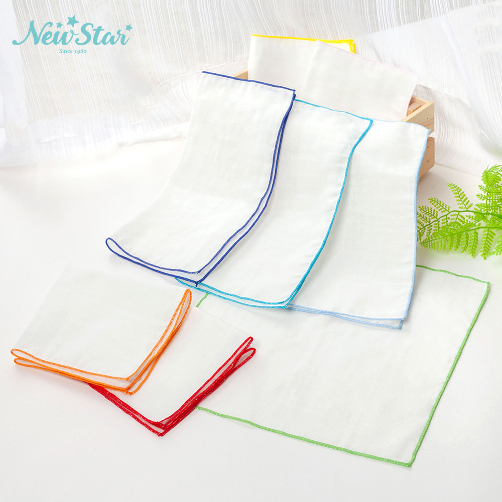 Newstar-【通過SGS檢驗】100%純棉紗方巾x長長久久(99條入)-MIT台灣製 安心好品質