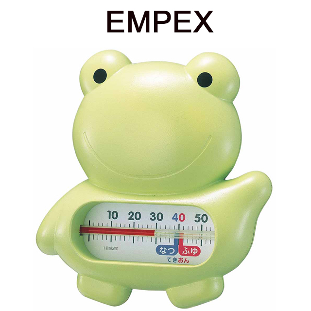 日本EMPEX可愛青蛙沐浴漂浮水溫計TG5146