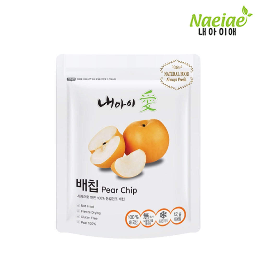 Naeiae韓國幼兒水果片-梨子片12g(建議7個月以上適吃)