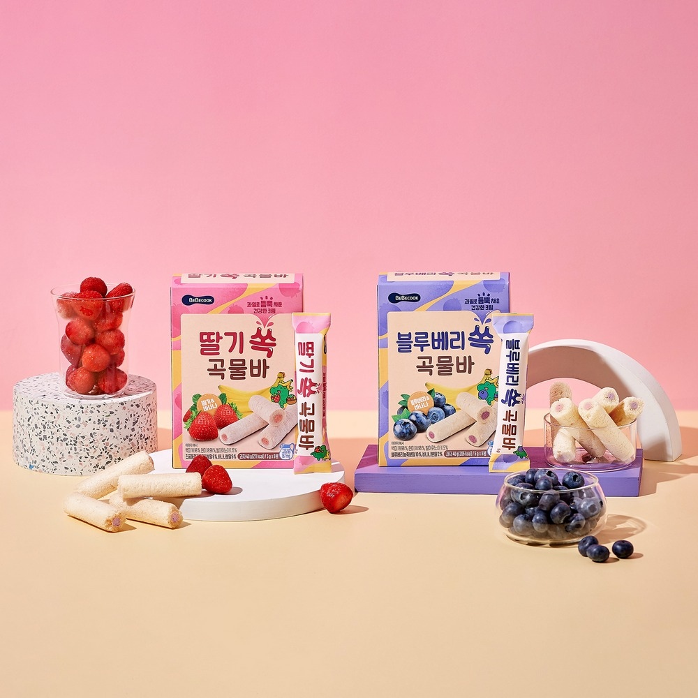 【韓國 BEBECOOK】寶膳 嬰幼兒水果酥酥捲 3入組(40gx3)