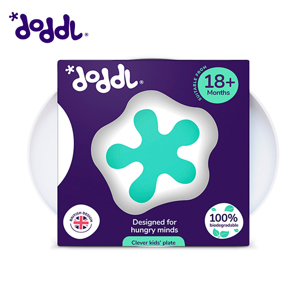 【doddl】英國人體工學秒拾餐具 - 兒童學習餐具 - 飛碟餐盤