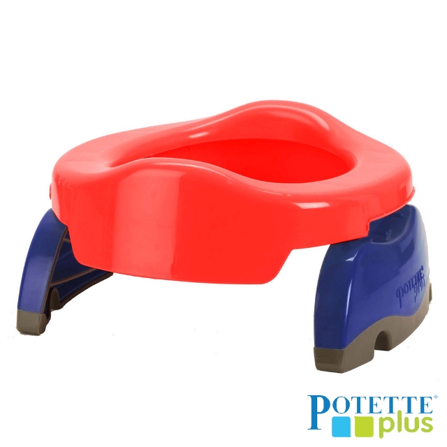 美國 Potette Plus 可攜式小朋友馬桶 (紅色)