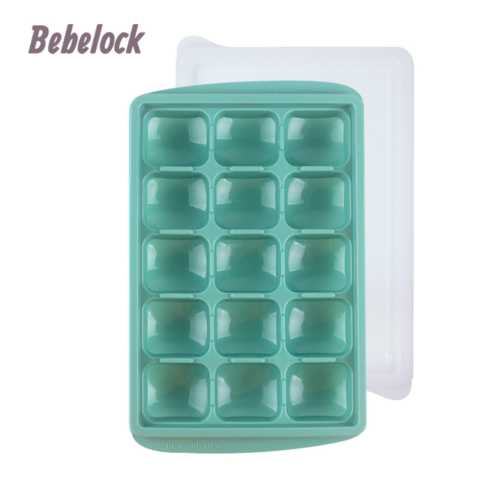 BeBeLock 食品冰磚盒15g(15格)薄荷綠