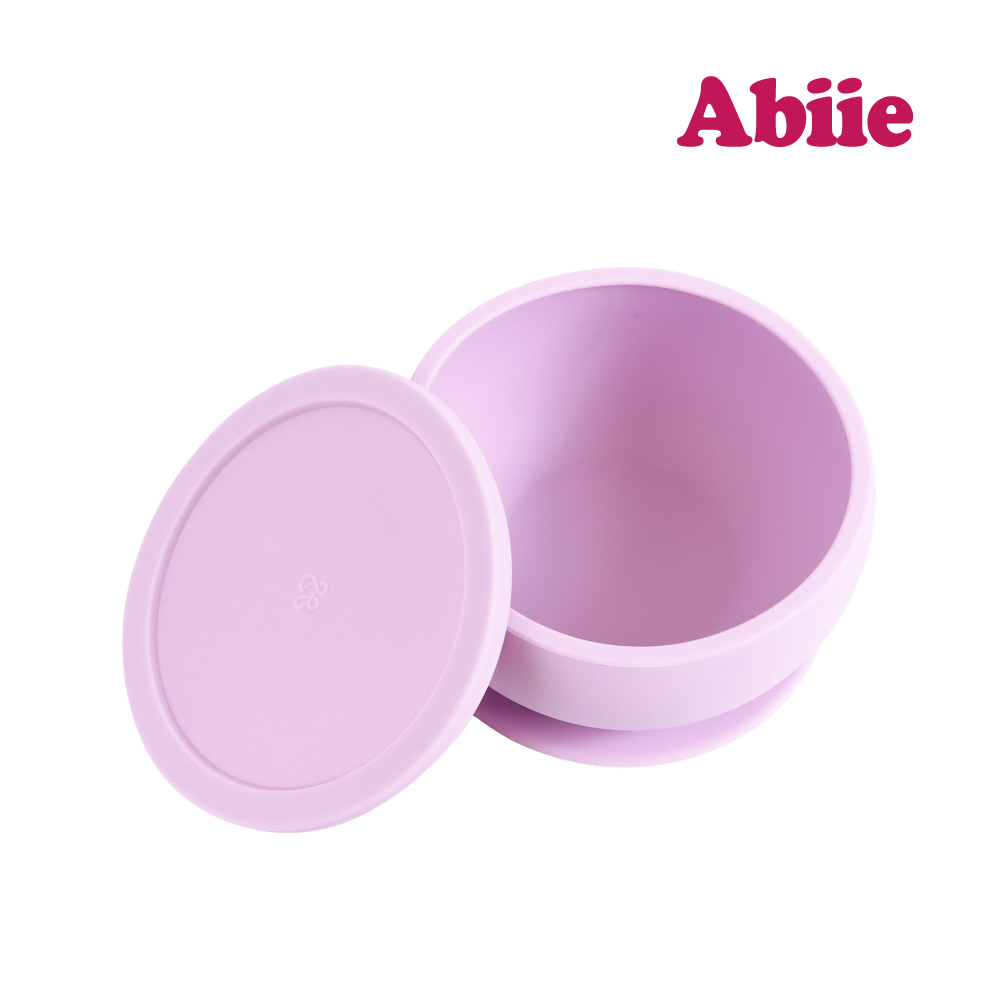 Abiie 食光碗-吸盤式矽膠餐碗(甘藍紫)