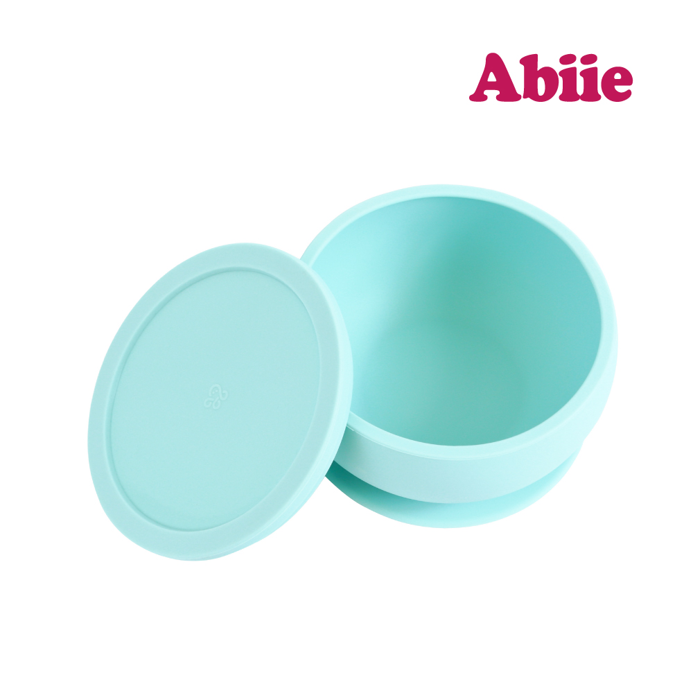 Abiie 食光碗-吸盤式矽膠餐碗(蘇打藍)