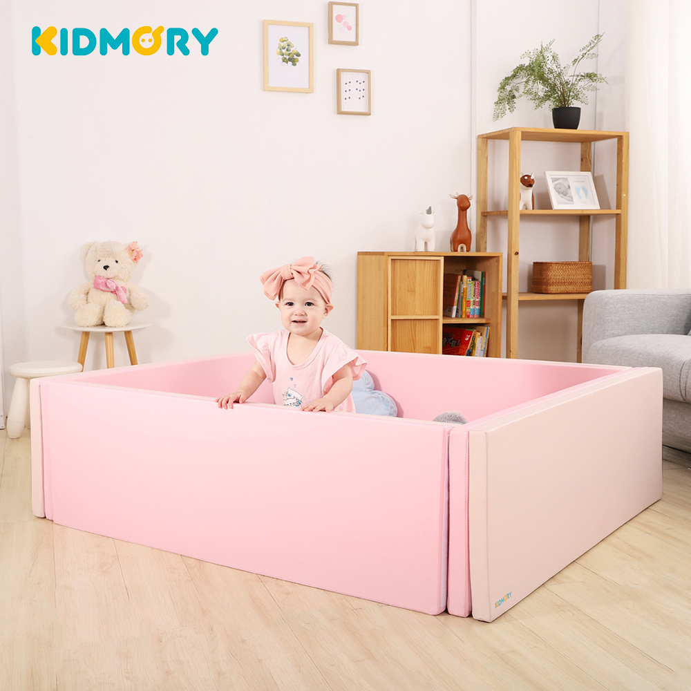 【KIDMORY】 PIXPE 兒童IXPE安全折疊遊戲城堡地墊組-珊瑚粉(KM-567-PK)