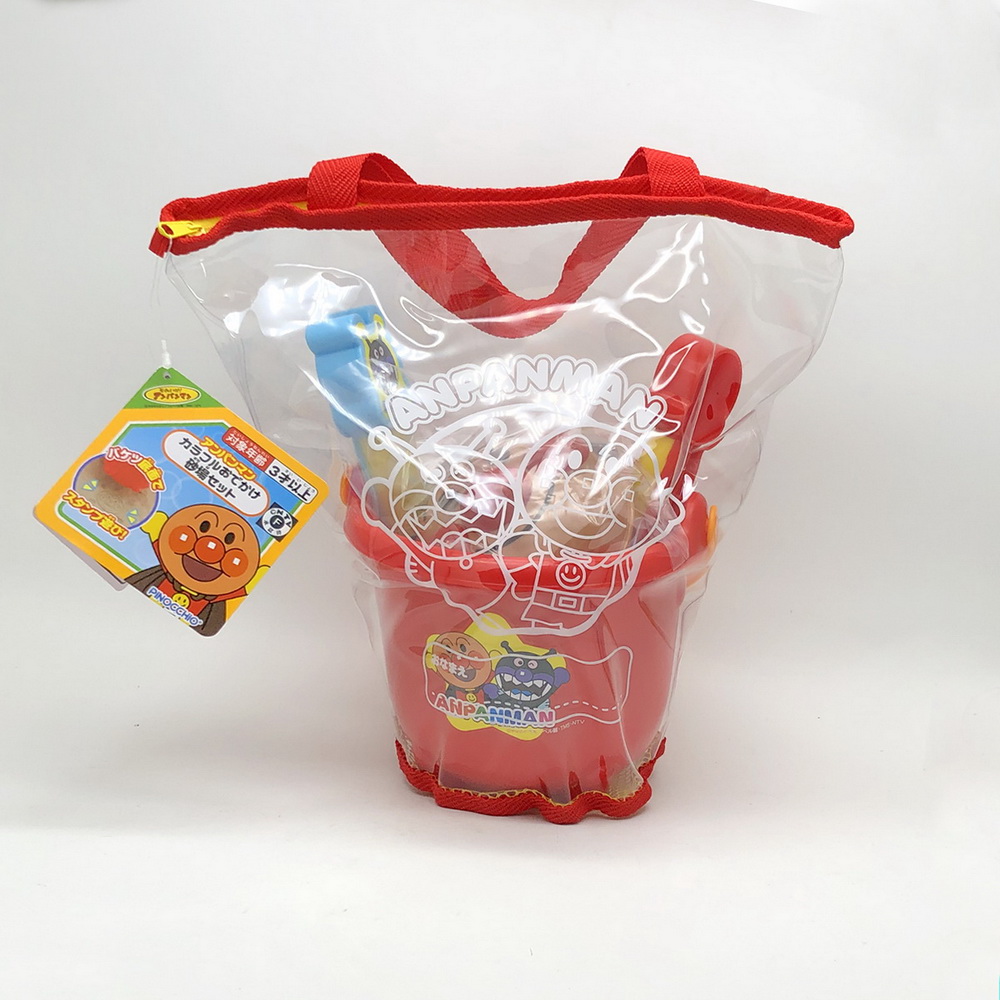 日本 Pinocchio 麵包超人 Anpanman 攜式沙堆組 挖沙玩具7件組(6775)