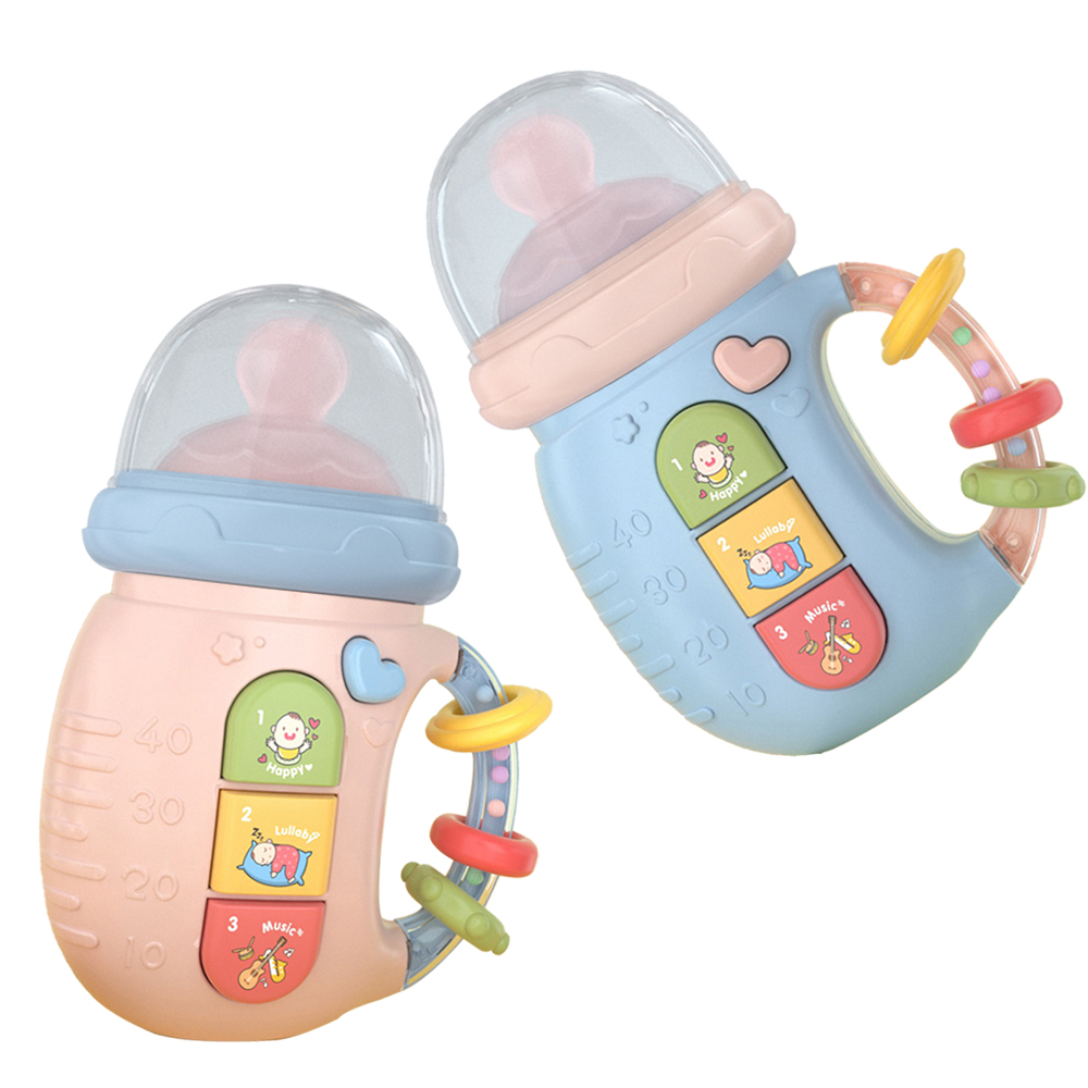 【Mesenfants】安撫奶嘴咬咬棒 認知學習奶瓶造型早教機 嬰幼兒玩具