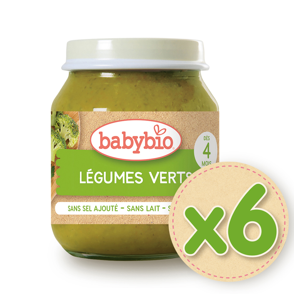 【法國Babybio】生機碧綠蔬菜泥130gX6