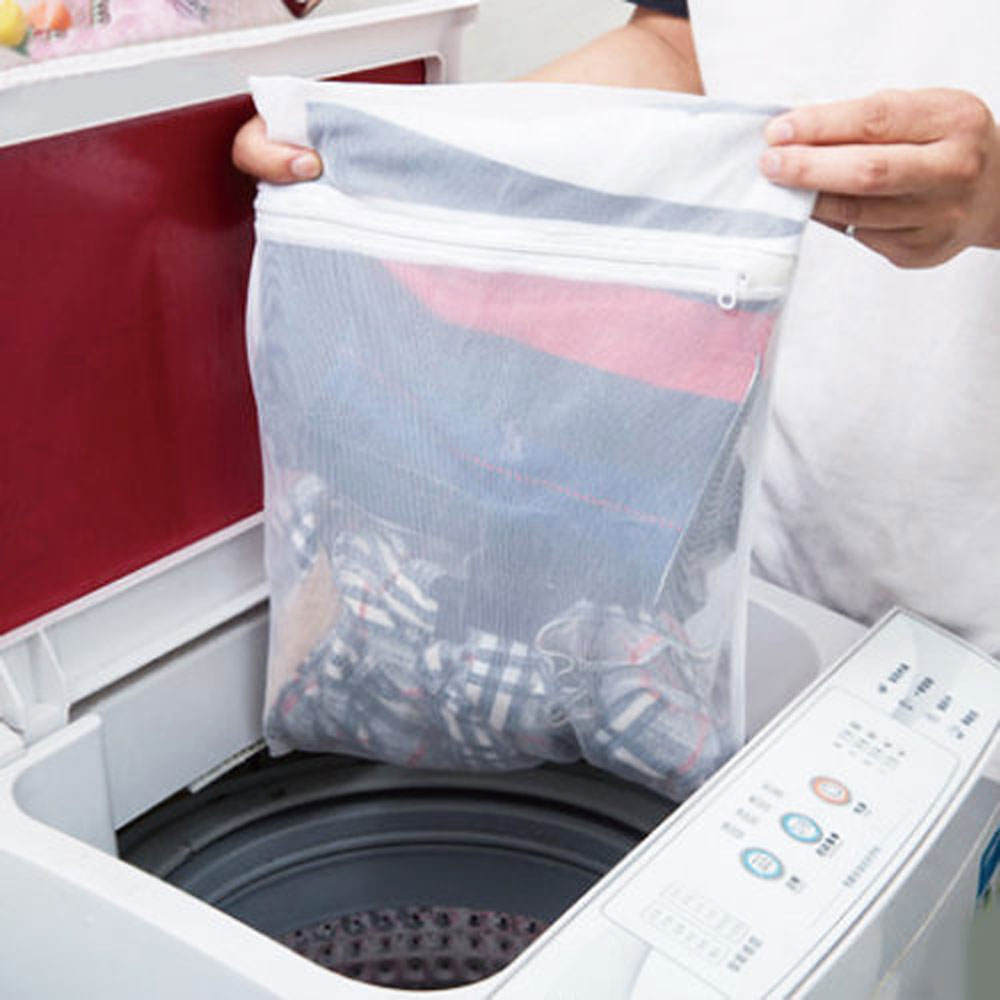 PS MALL魔法方型特大件洗衣袋 蜂巢式衣物收納袋50x60cm 厚實立體 密網 3入