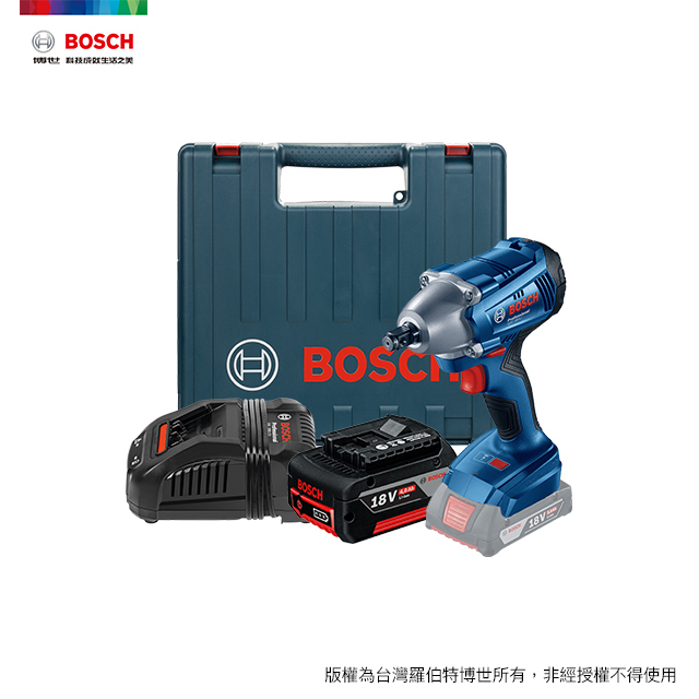 BOSCH 18V 鋰電衝擊板手機 GDS 250-LI 套裝組 4.0Ah