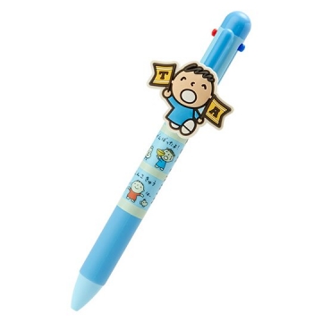 小禮堂 大寶 日製造型多色原子筆《藍》0.5mm.四色筆.自動筆.朝氣運動