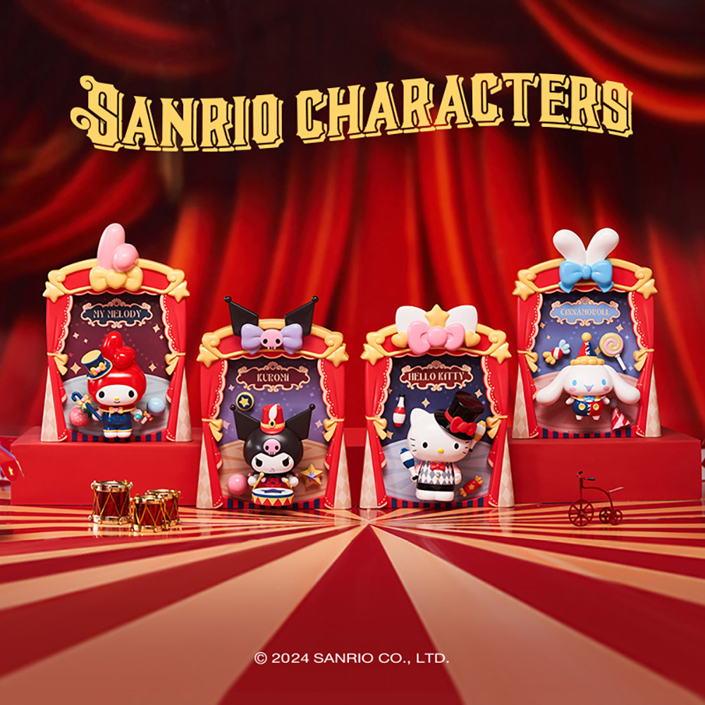 Sanrio 組裝公仔馬戲團系列-Hello Kitty/大耳狗/美樂蒂/酷洛米