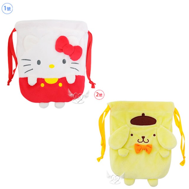 HELLO KITTY布丁狗造型束口袋收納袋2選1(10238370)【小品館】