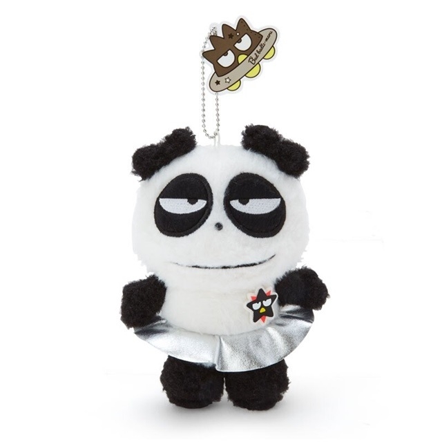酷企鵝 熊貓 絨毛吊飾 玩偶吊飾 玩偶鑰匙圈 包包吊飾 (白 )